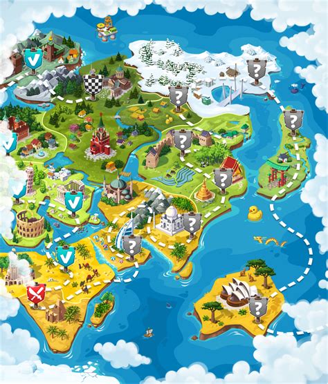 World map for the game on Behance | Minecraft banner designs, World map ...