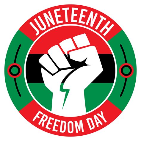 Juneteenth Freedom Red, Black and Green Flag Colors Artwork 8506486 PNG