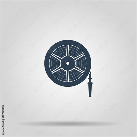 Fire hose reel vector illustration Stock Vector | Adobe Stock