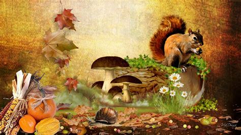 Cozy Autumn Animals Wallpapers - Wallpaper Cave