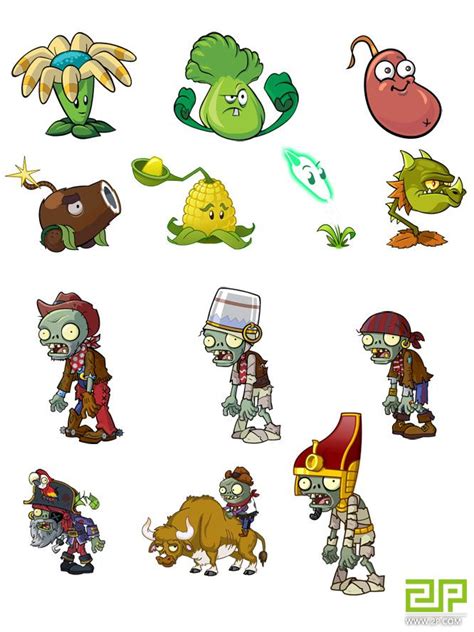 Plants vs Zombies Characters | Plantas vs zombies personajes, Plantas ...