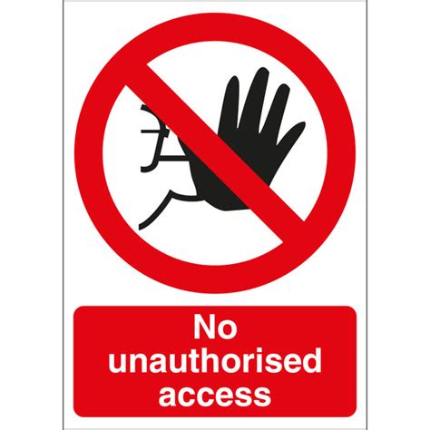 No Unauthorised Access Sign | First Safety Signs - First Safety Signs