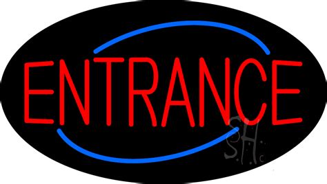 Oval Entrance Animated Neon Sign | Entrance Neon Sign - Every Thing Neon