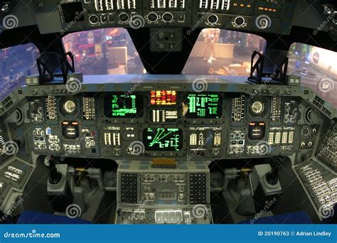 NASA Space Shuttle Cockpit Editorial Stock Photo - Image: 20190763