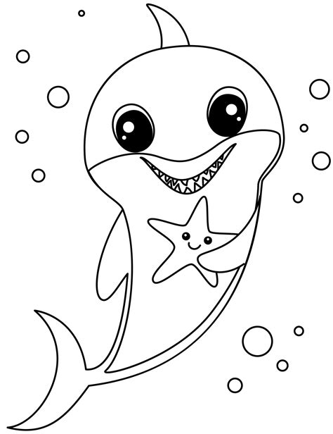 Baby Shark coloring page - ColouringPages