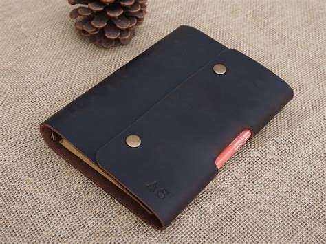 Handmade Leather Journal Leather Personalized Journal Refillable Mens ...