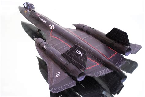 1/32 Lockheed SR-71 Blackbird Supersonic Spy Plane Paper Model ...