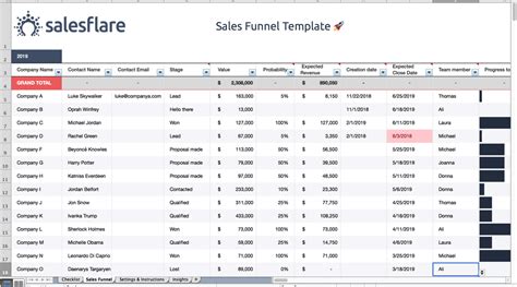 Free CRM Template for Excel