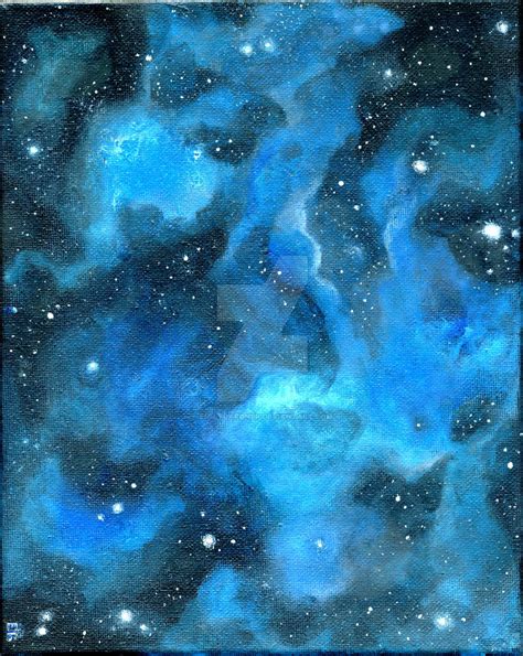 Blue Galaxy Painting by EmilyGardner on DeviantArt