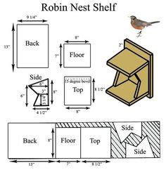 For the robins....a nesting ledge to make | Bird house plans free, Bird ...