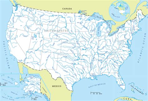 Usa Map Of Rivers