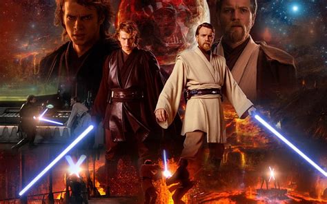 Anakin vs. Obiwan, darth, episode, obiwan, star wars, obi-wan, vader, 3 ...