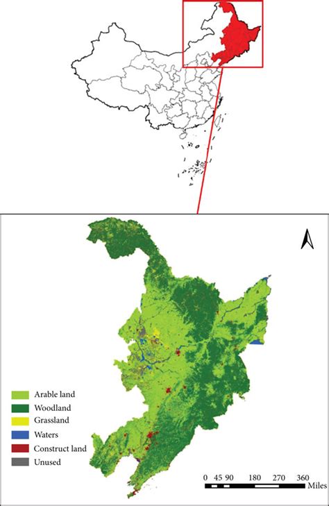 Schematic diagram of the geographical location of Northeast China ...