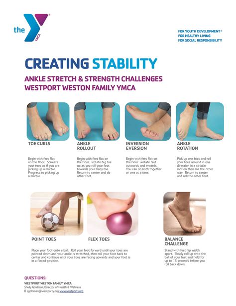 Printable Ankle Strengthening Exercises