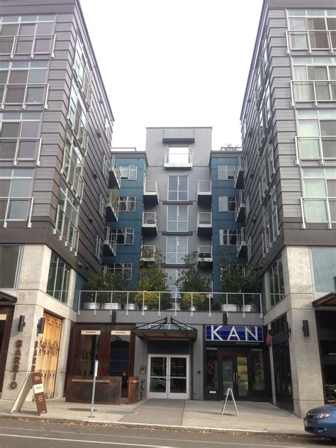 Modern apartment building main entrance Seattle | Apartment outside ...