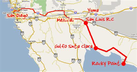 Directions from S.Calif & Yuma - Golf Rocky Point