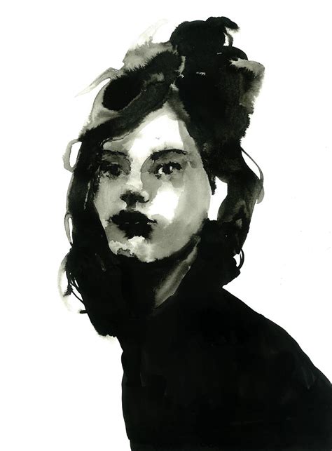 Indian ink portrait on Behance | Portrait painting, Ink art, Portrait ...