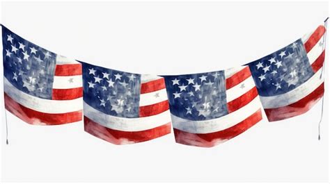 Premium AI Image | Patriotic United States Small Flags