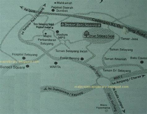 Malaysia Maps Library: Map of Majlis Perbandaran Selayang