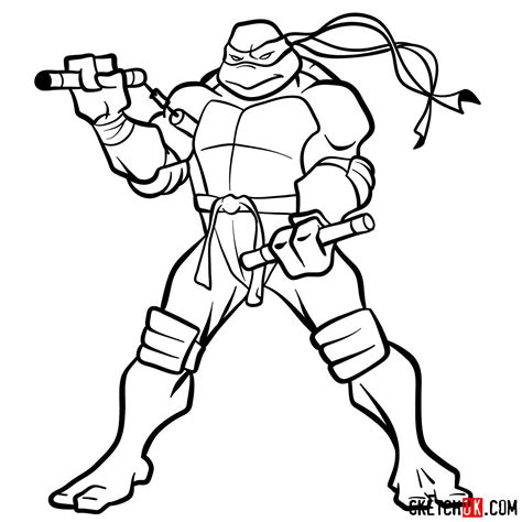 Michelangelo Drawing Ninja Turtle