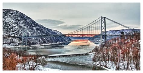 Artistic Balance: Bear Mountain Bridge at Sunrise