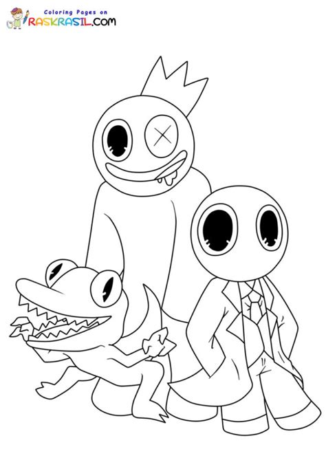 Rainbow Friends Coloring Pages - Coloring Home