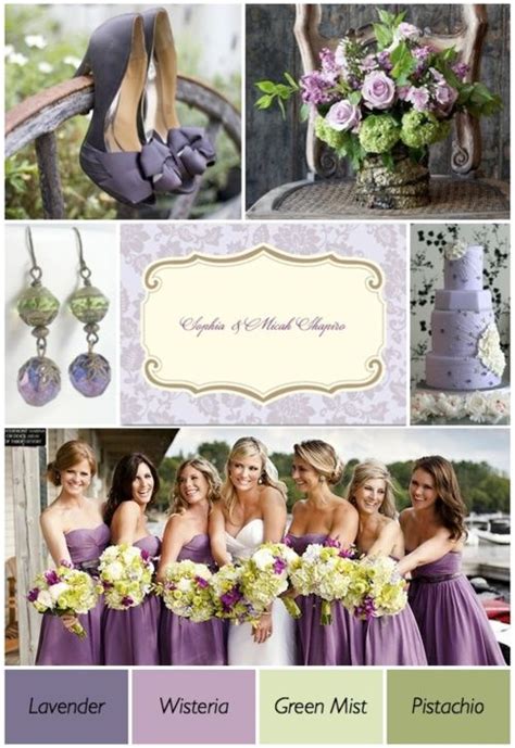 Mint Green And Purple Wedding Theme