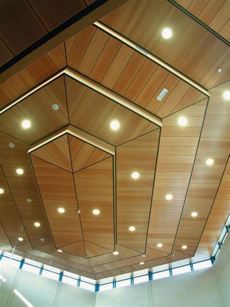 Stylish wood ceiling panels, collection from Hunted Douglas