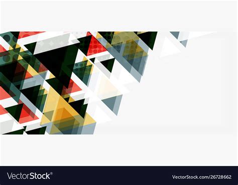 Triangle geometric abstract composition Royalty Free Vector