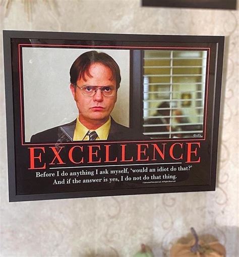 The Office Motivational Poster Excellence Posters Motivational Posters ...