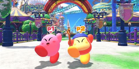 Kirby and the Forgotten Land Screenshots Highlight Co-Op Mode