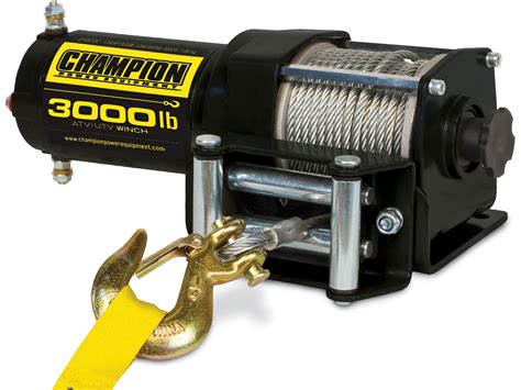 Champion 3000 lb Winch Kit 45.9' Galvanized Cable