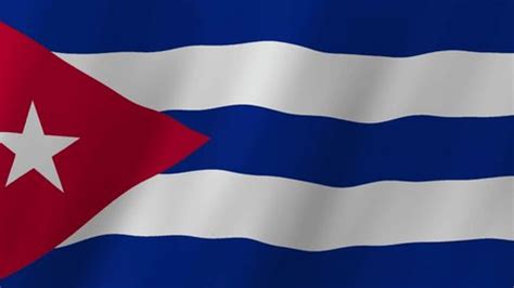 Cuba Flag Waving Animation Seamless Loop Stock Footage Video (100% ...