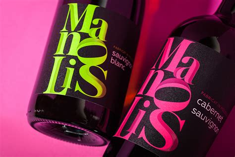 "Manolis" Modern Wine Label Design - World Brand Design Society