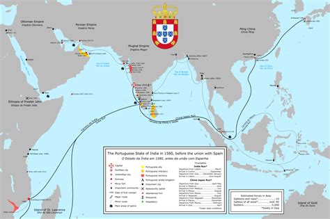 A complete map of the Portuguese maritime Empire... - Maps on the Web