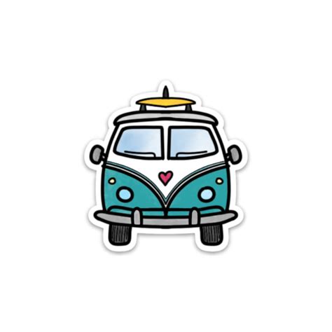 Retro Van - Sticker