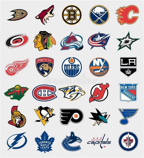 NHL Teams Logos Collection