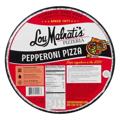 Lou Malnati's Pizza Pepperoni (23 oz) - Instacart