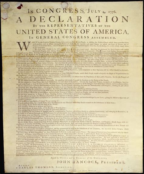 Timeline of the Signing of the Declaration of Independence - The ...