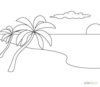 How to Draw a Beach Scene: 11 Steps (with Pictures) - wikiHow | Beach ...