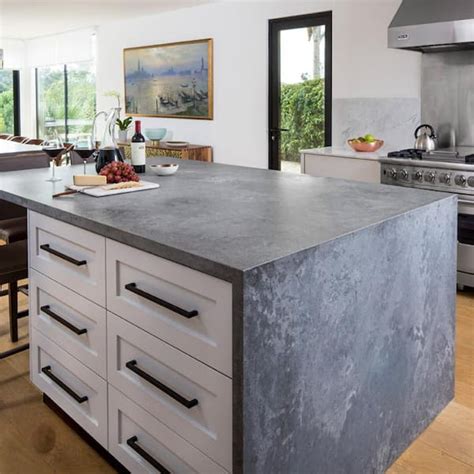 Caesarstone 10 X Quartz Countertop Sample In Rugged Concrete 4033 The ...