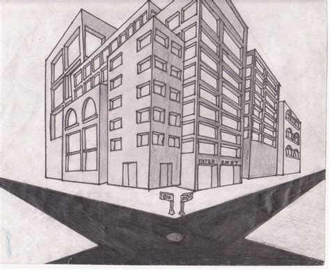 Building Drawing, Pencil, Sketch, Colorful, Realistic Art Images ...