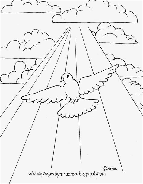 Printable Dove Coloring Page