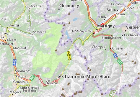 MICHELIN Vallorcine map - ViaMichelin