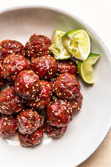 Smoked Venison Meatballs | With Sweet & Spicy Glaze