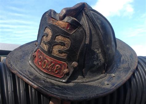 vintage Chicago fire department leather fire helmet from the 1960,s ...