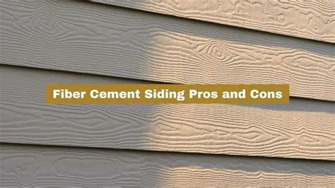 Fiber Cement Siding Pros And Cons