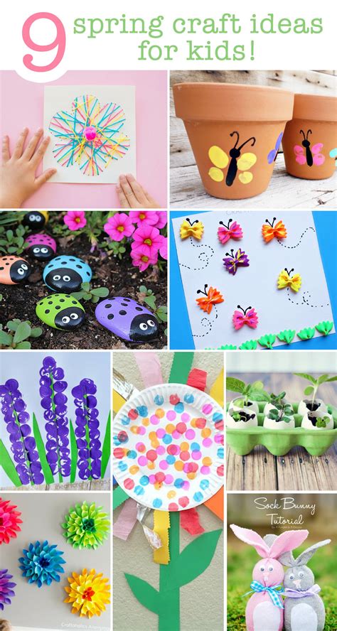 9 Spring Craft Ideas For The Kids | Save This List! | Spring crafts ...