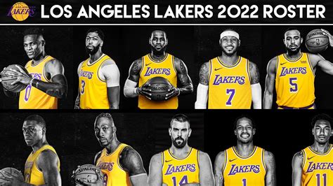 Los Angeles Lakers Official 2022 Full Roster - Starting Lineup & Bench ...