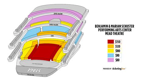 Dayton Schuster Performing Arts Center Seating Chart (English) | Shen ...